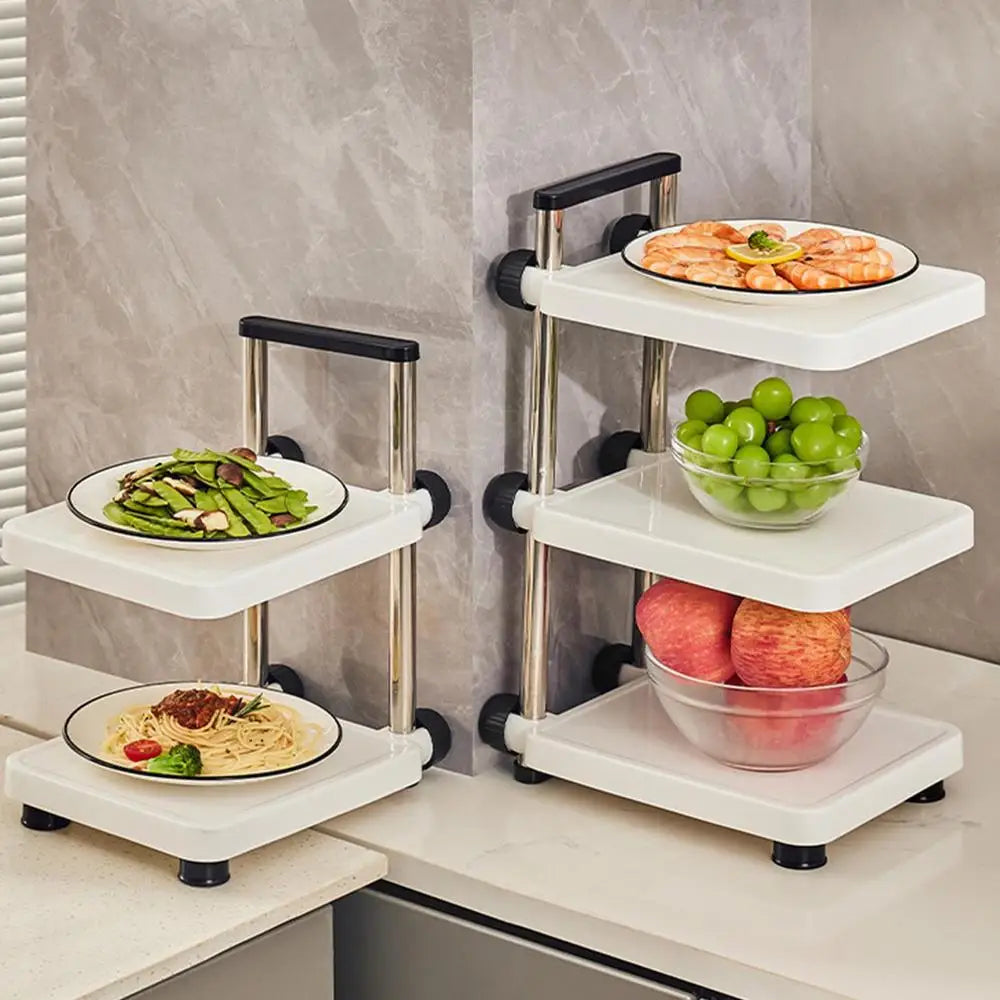 Lisslune | ClutterFree – 3-tier adjustable storage shelf for an organized life