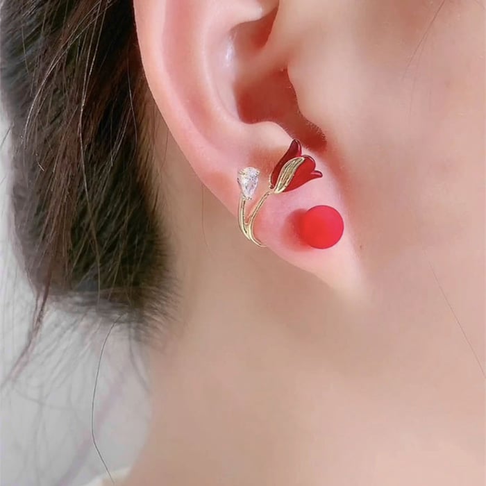 Lisslune | Tulip Flowers Versatile Earrings