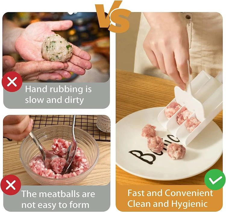 Lisslune | ‍Creative kitchen triple meatball machine