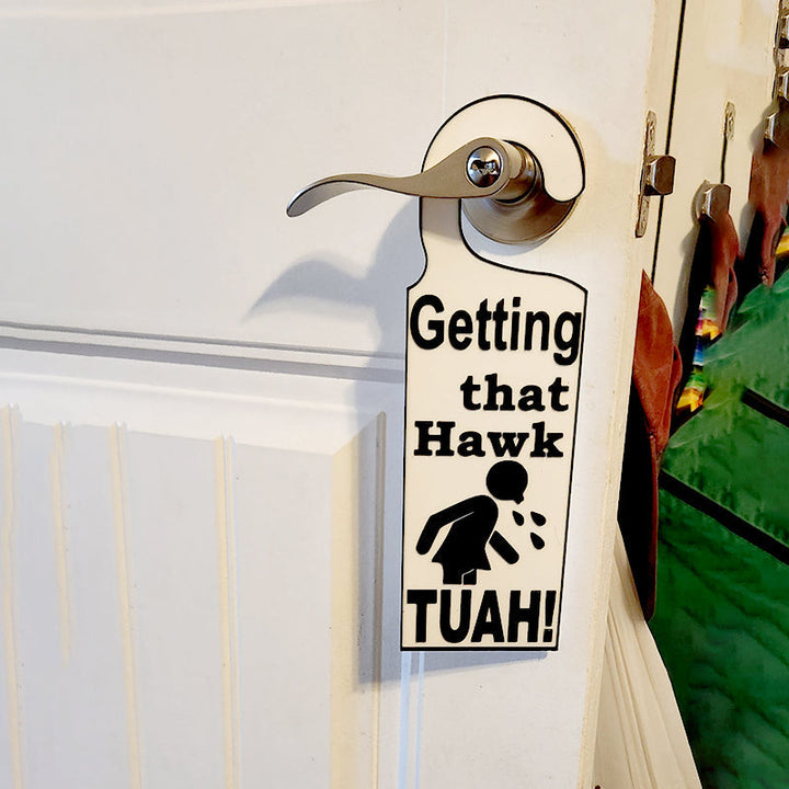 Lisslune | Hawk Tuah Door Sign