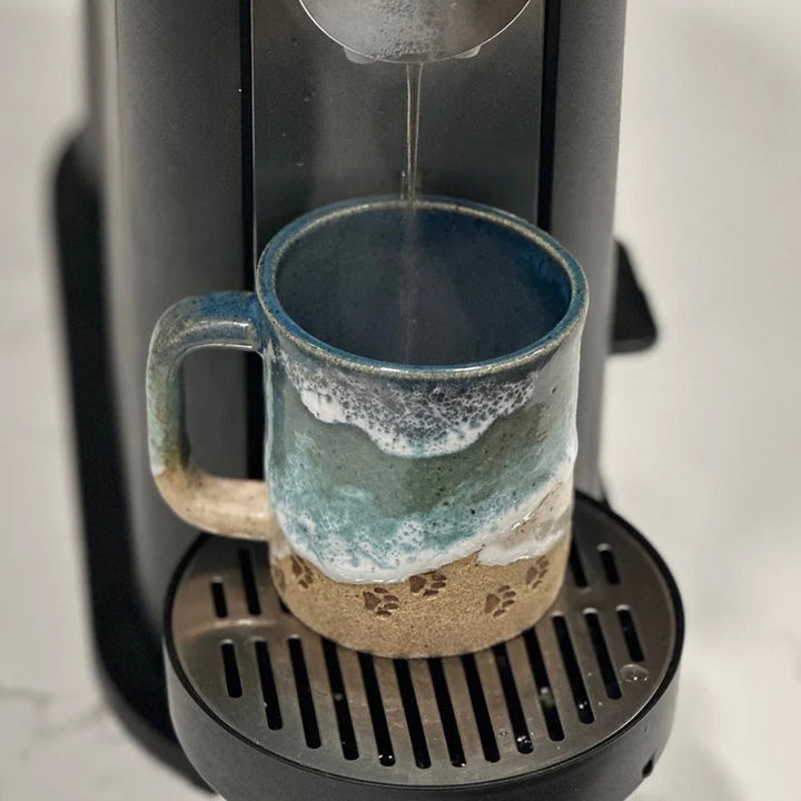 Lisslune | Paw Print Ocean Coastline Mug