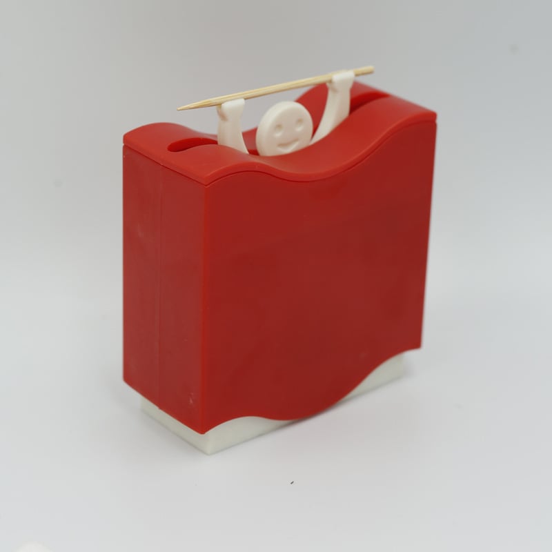 Lisslune | Smiling Strongman Weightlifter Toothpick Box