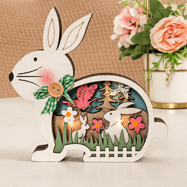 Lisslune | FestiveDecor - Easter LED Wooden Decoration Collection