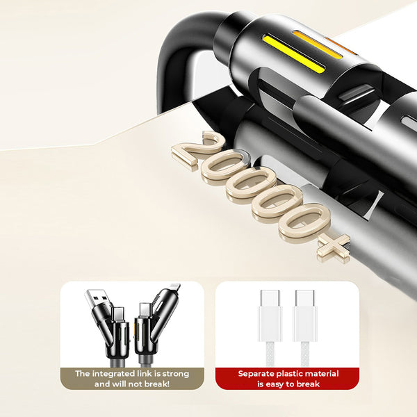 Lisslune | 240W 4-in-1 USB C Cable