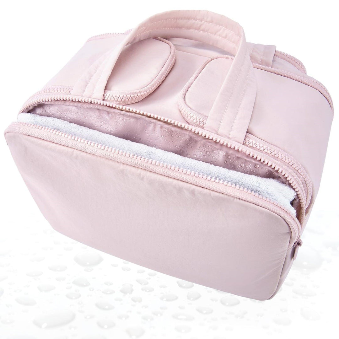 Lisslune | Large wide-open travel makeup bag