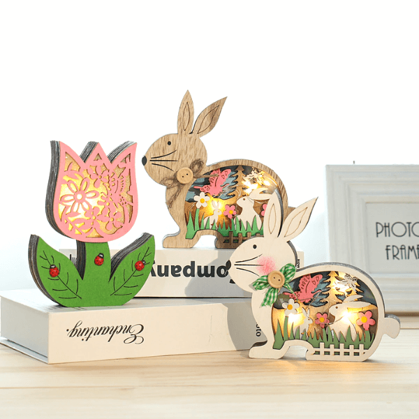 Lisslune | EasterGlow – Illuminated twisted bunny figures with gentle LED elements