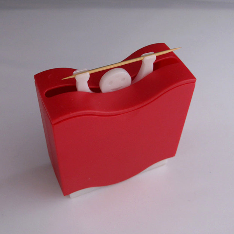Lisslune | Smiling Strongman Weightlifter Toothpick Box