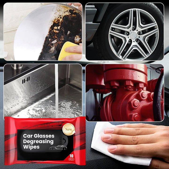 Lisslune | New Improved Auto Glass Oil Film Removal Wipes