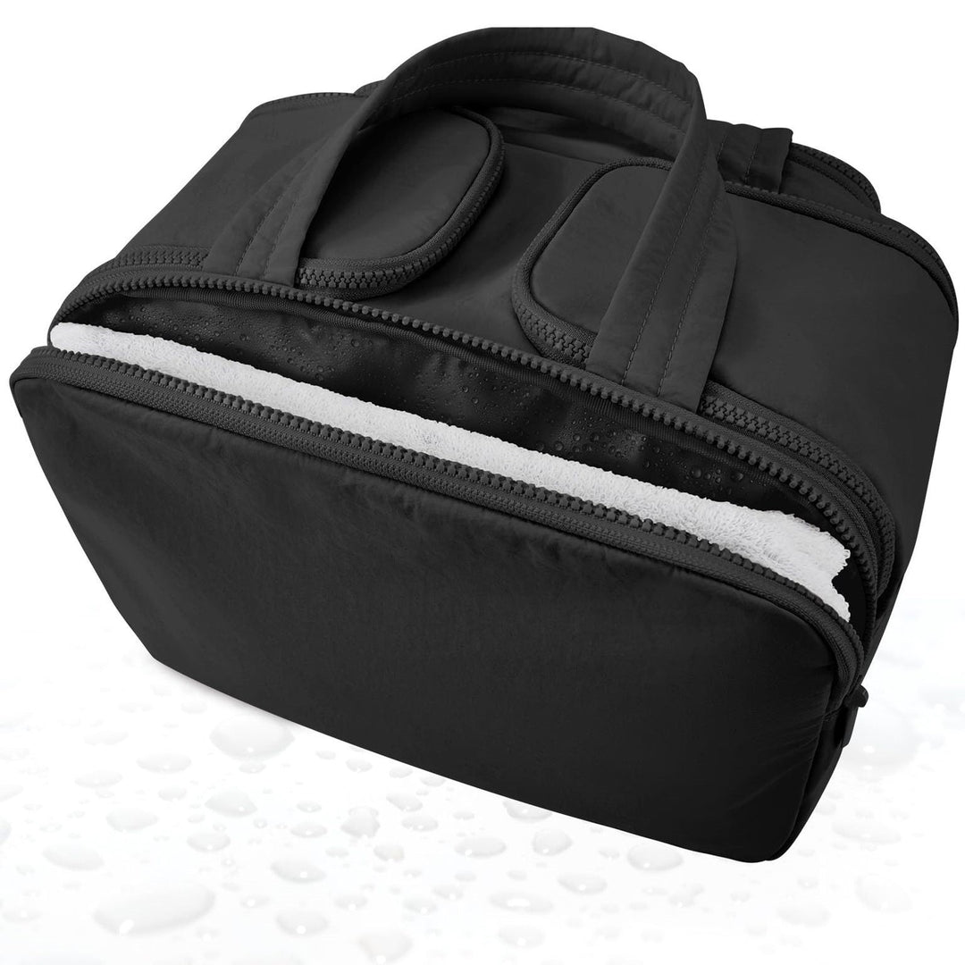 Lisslune | Large wide-open travel makeup bag