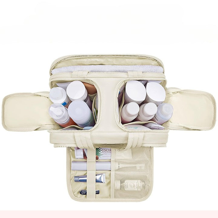 Lisslune | Large wide-open travel makeup bag