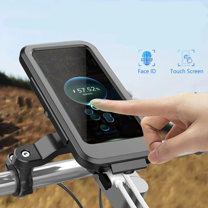 Lisslune | RideCharge Pro – Waterproof Phone Holder with USB and 15W Wireless Charging for Bicycle and E-Bike