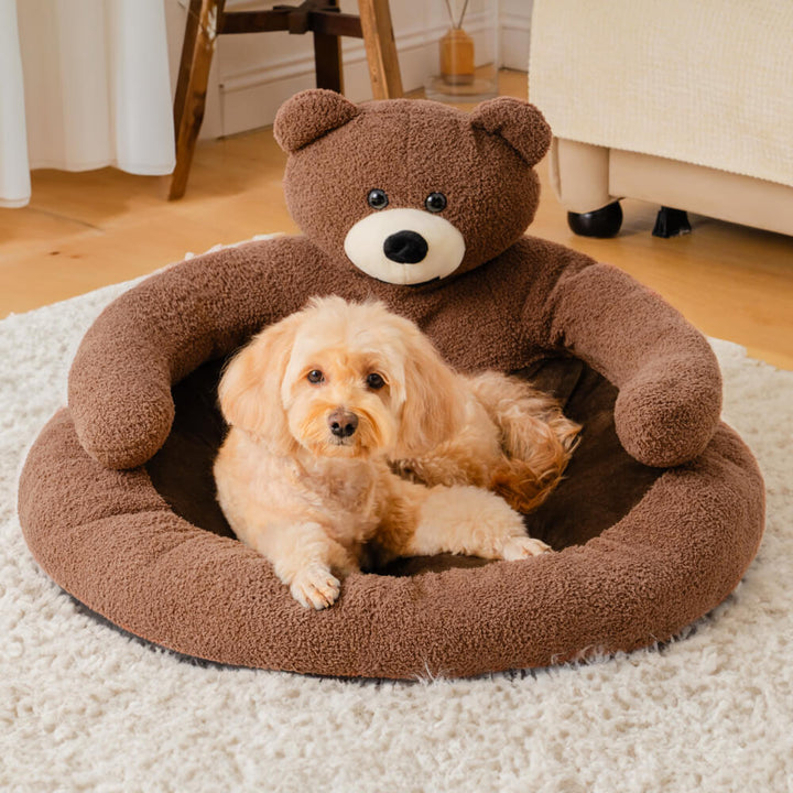 Lisslune | Cute detachable cuddly bear cat bed
