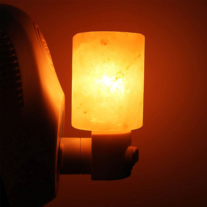 Lisslune | Natural crystal Himalayan salt lamp | Plug bedside lamp
