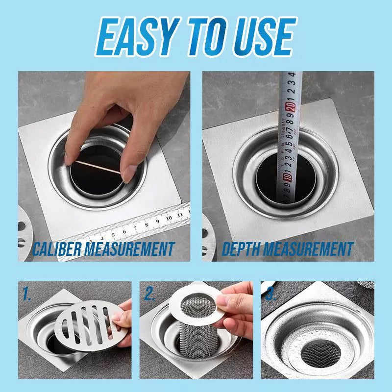 Lisslune | Mesh Stainless Steel Floor Drain Grate