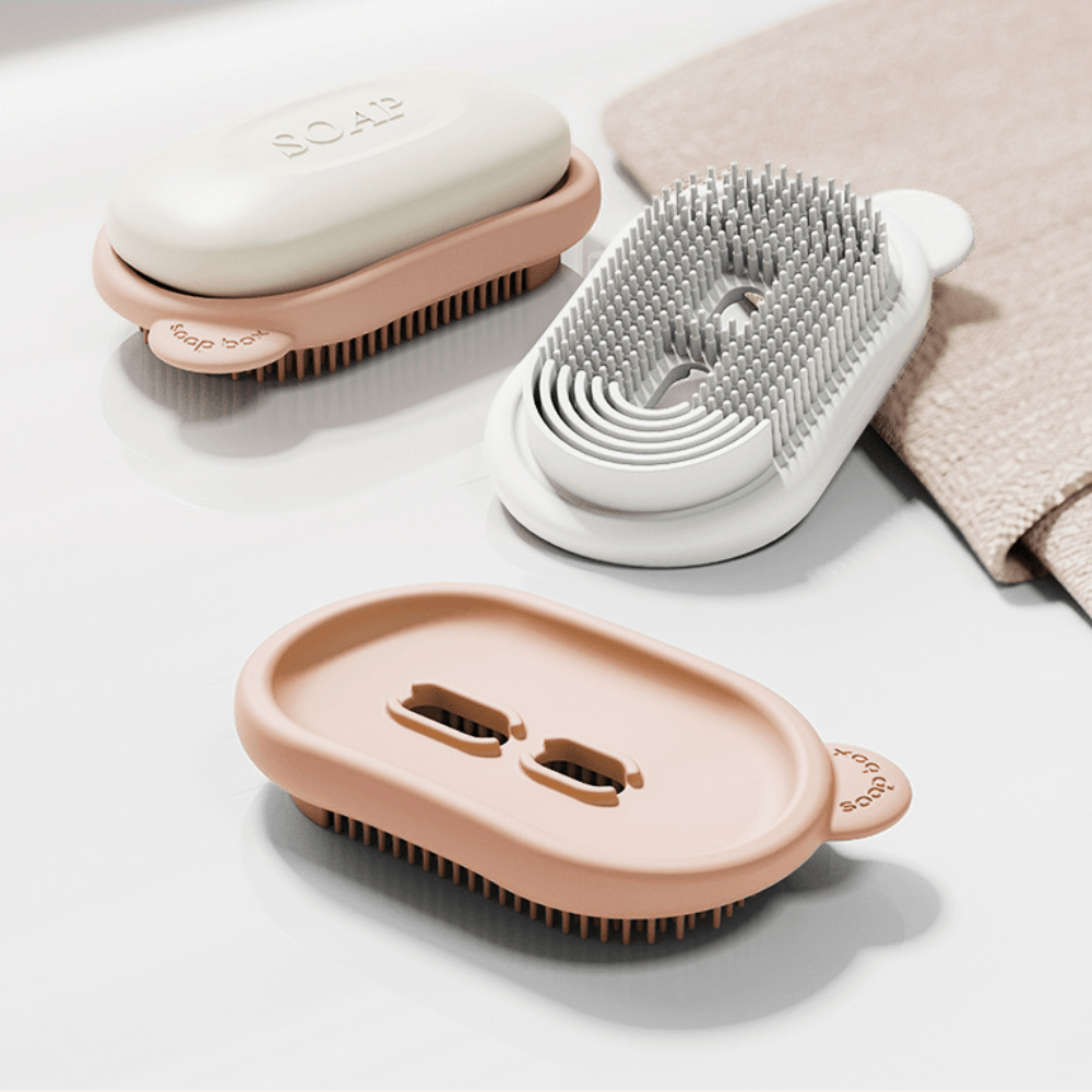 Lisslune | Multi-functional soap box with bath brush