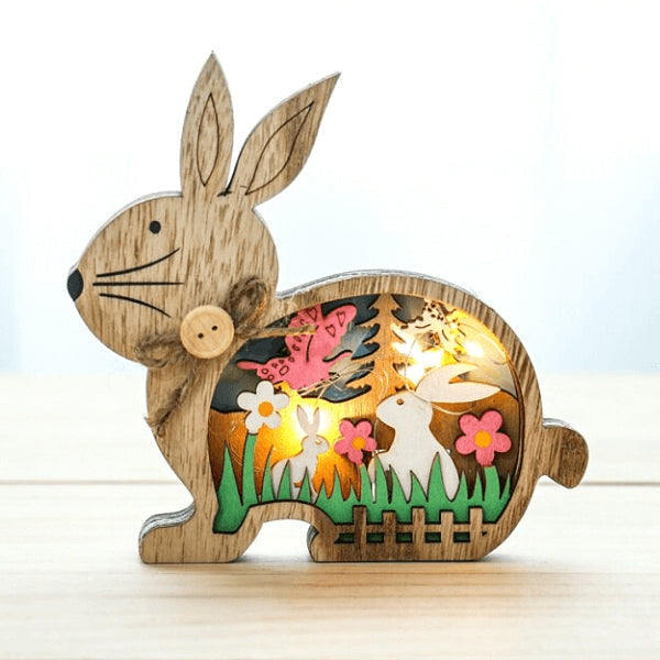 Lisslune | FestiveDecor - Easter LED Wooden Decoration Collection