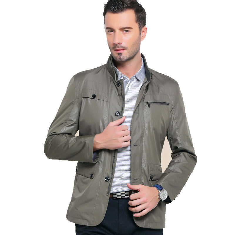 Men's Lightweight Casual Jacket with Zip Pocket Lisslune