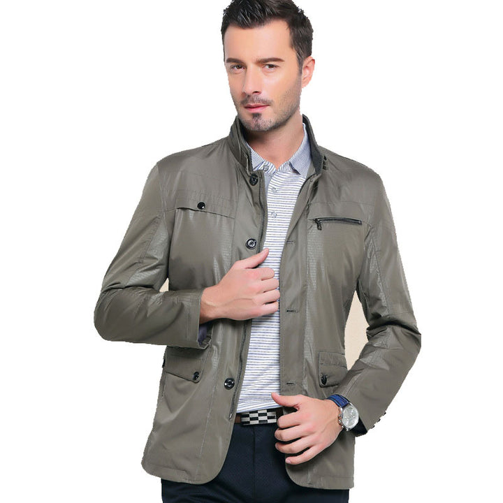 Men's Lightweight Casual Jacket with Zip Pocket Lisslune