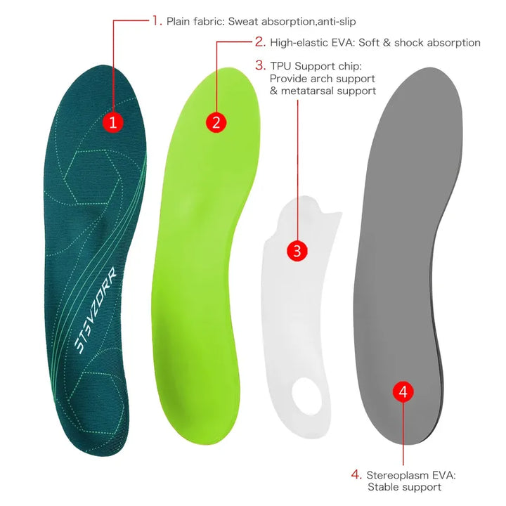 Lisslune | Running Plantar Fasciitis Arch Support Orthotic Insoles