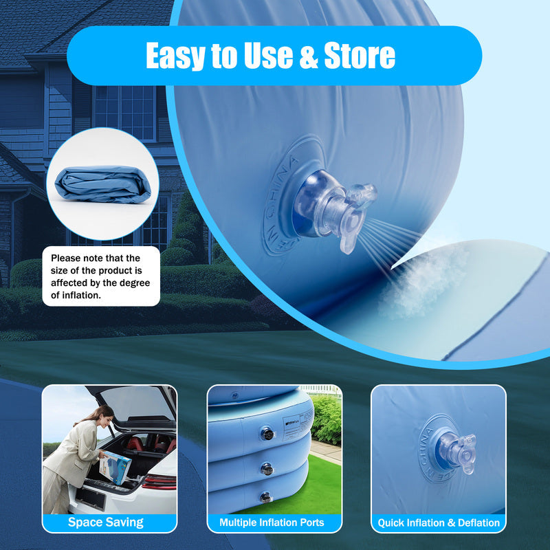 Lisslune | Collapsible Inflatable Foldable Portable Bath Tub for Adults