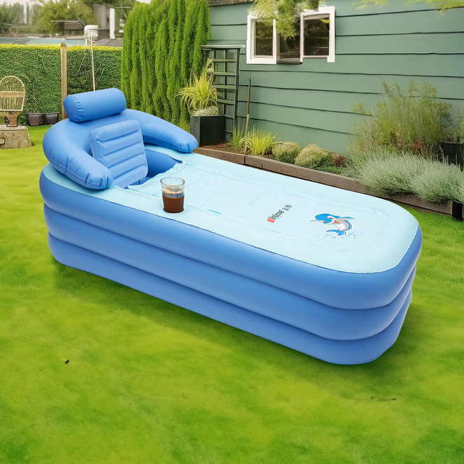 Lisslune | Collapsible Inflatable Foldable Portable Bath Tub for Adults