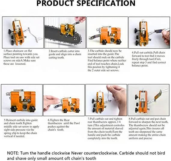 Lisslune | Chainsaw Chain Sharpening Tool Devices