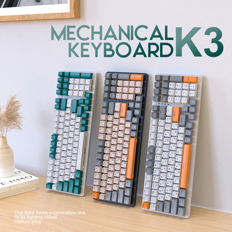 Lisslune | Mechanical Keyboard Gaming Russian Keyboard Retro Keycap