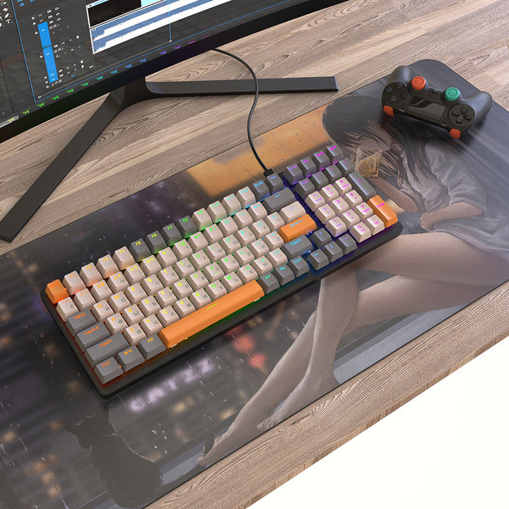 Lisslune | Mechanical Keyboard Gaming Russian Keyboard Retro Keycap