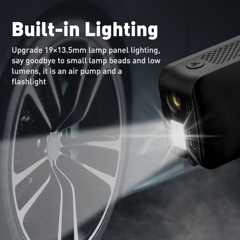 Lisslune | Rechargeable Tyre Inflator Cordless Battery Powered Pump