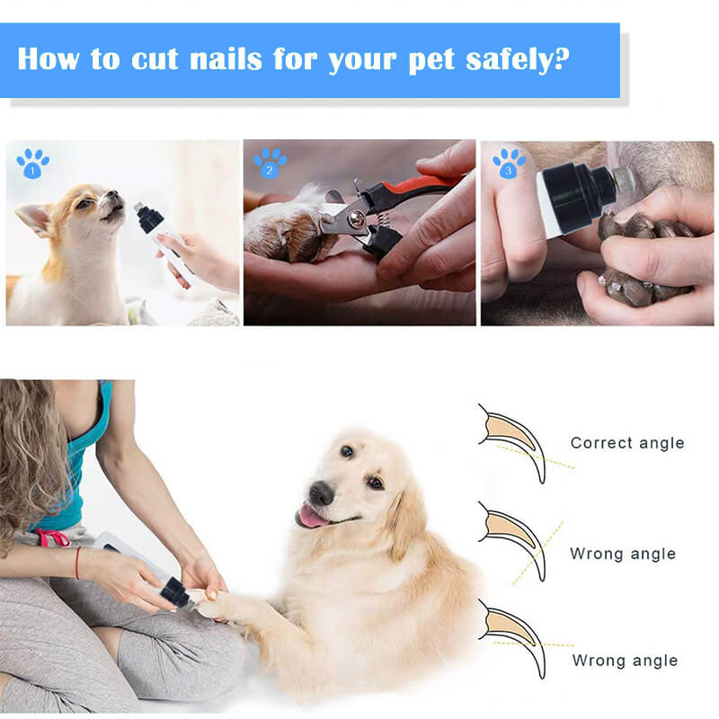 Lisslune | Electric Dog Claw Nail Trimmer Grinder Clipper for Dogs and Cats