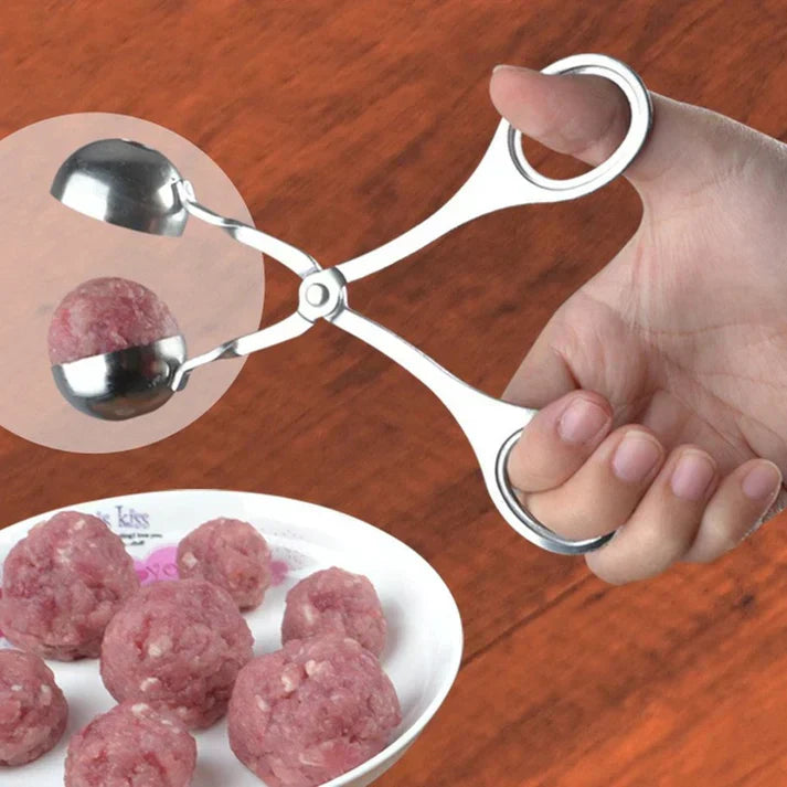 Lisslune | Stainless Steel Meatball Maker – Meatball Tongs for Perfect Meatballs