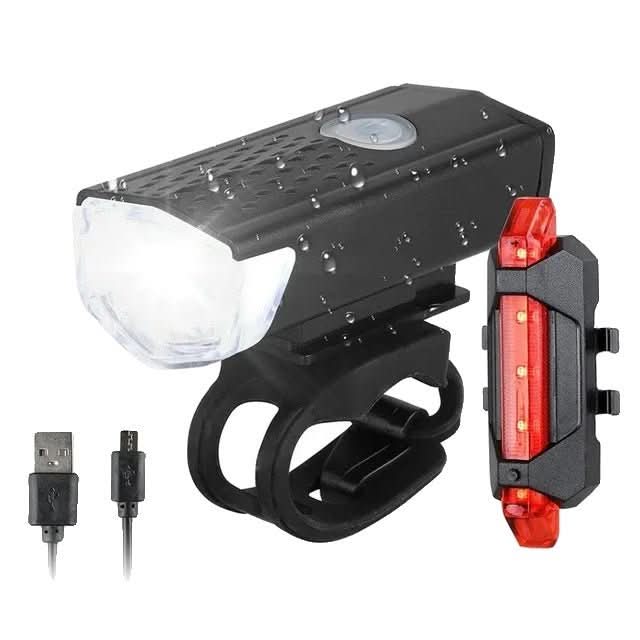 Lisslune | BikeLite – Rechargeable USB bicycle light with rear light for safe rides