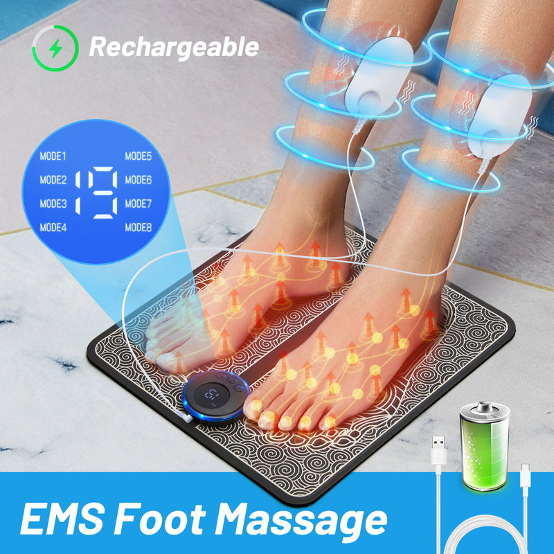 Lisslune | Best Foot Neck Legs EMS Reflexology Massager for Circulation Booster