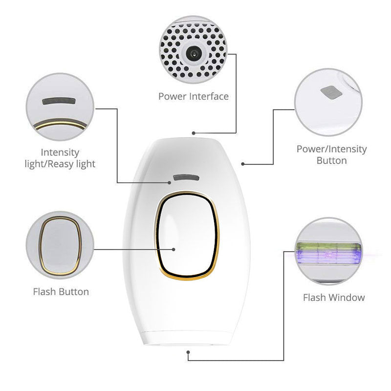 Lisslune | Pulsed Intense Light Depilation Hair Removal Permanent Reduction Home Laser Treatment