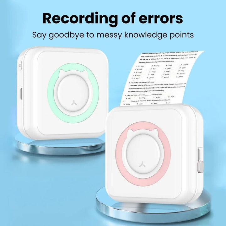 Lisslune | Mini Portable Mobile Phone to Photo Printer Instant Small Sticker Emoji Picture Thermal Bluetooth Connection