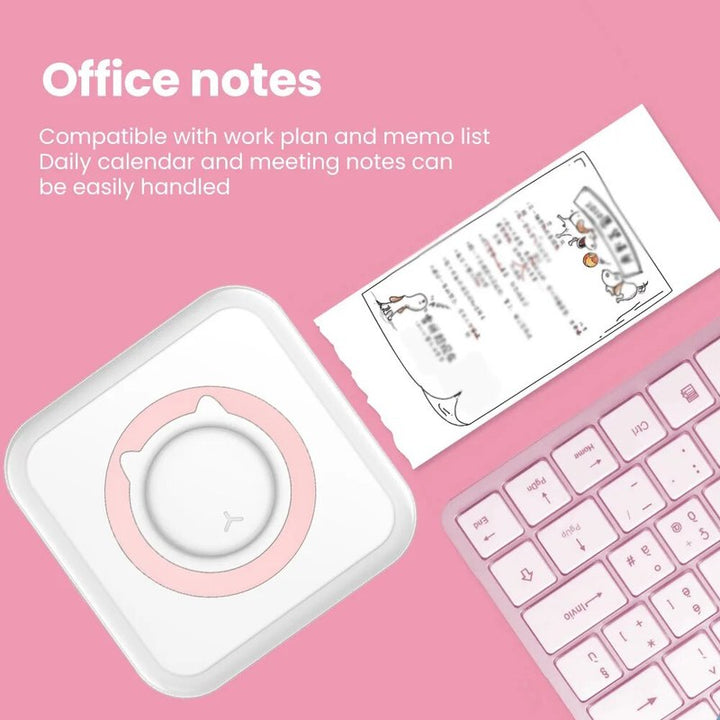Lisslune | Mini Portable Mobile Phone to Photo Printer Instant Small Sticker Emoji Picture Thermal Bluetooth Connection