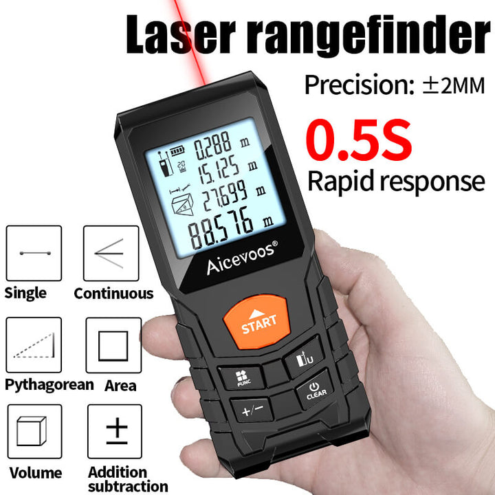 Lisslune | Laser Light Meter Measure Digital Measuring Tape