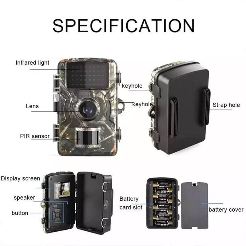 Lisslune | 2x Night Vision Outdoor Wildlife Animal Cam Camera
