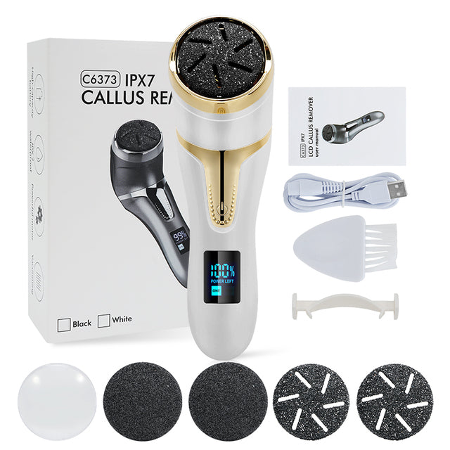 Lisslune | Electric Callus Remover Foot Corns Dead Skin Treatment Rechargeable Scraper Plumice Peel for Soft Toes
