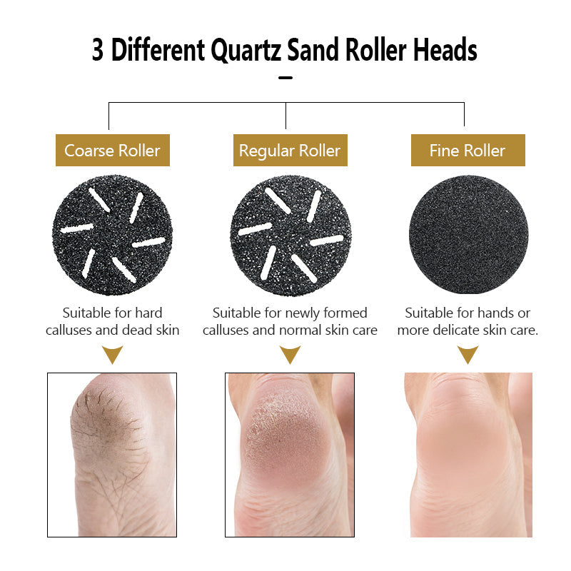 Lisslune | Electric Callus Remover Foot Corns Dead Skin Treatment Rechargeable Scraper Plumice Peel for Soft Toes