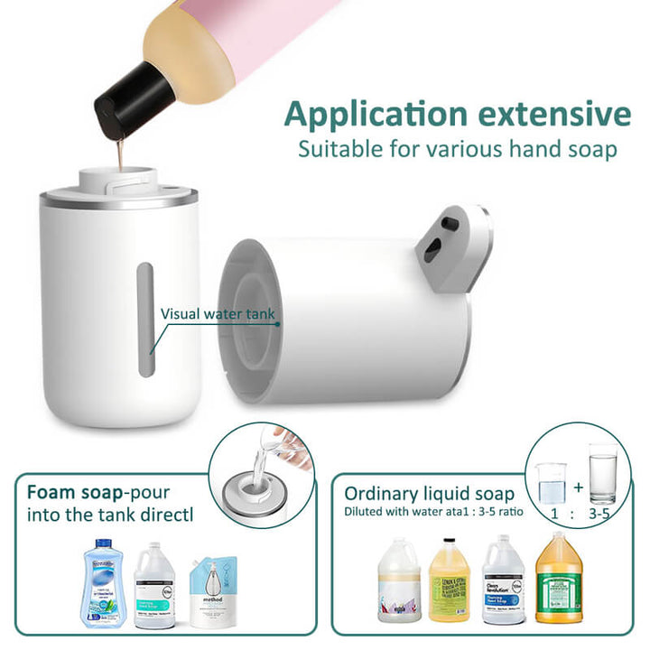 Lisslune | Auto Hand Soap Dispenser Wall Mounted Touchless Hand Wash