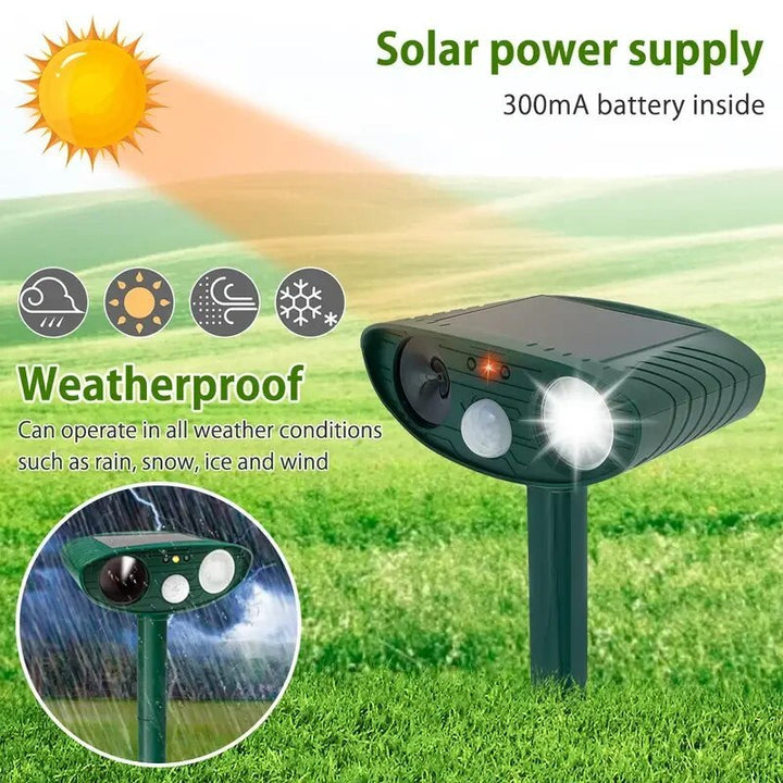 Lisslune | Ultrasonic Fox Sonic Cats Deterrent Repellent Squirrel Birds for Animals