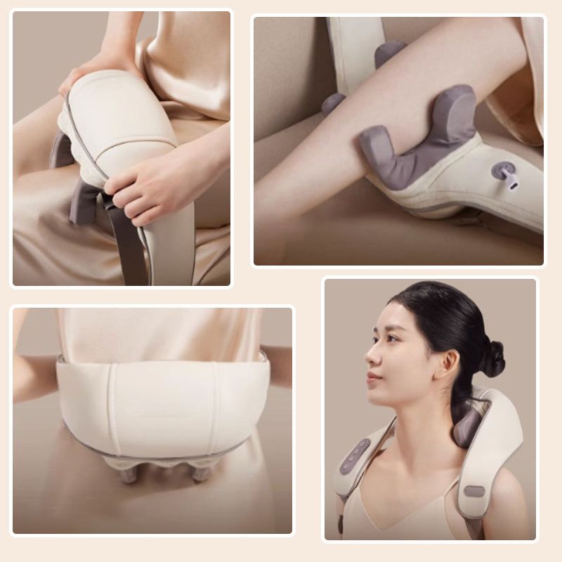 Lisslune | Neck and Shoulder Massager with Electric heat Heat Relaxing Shiatsu Spa