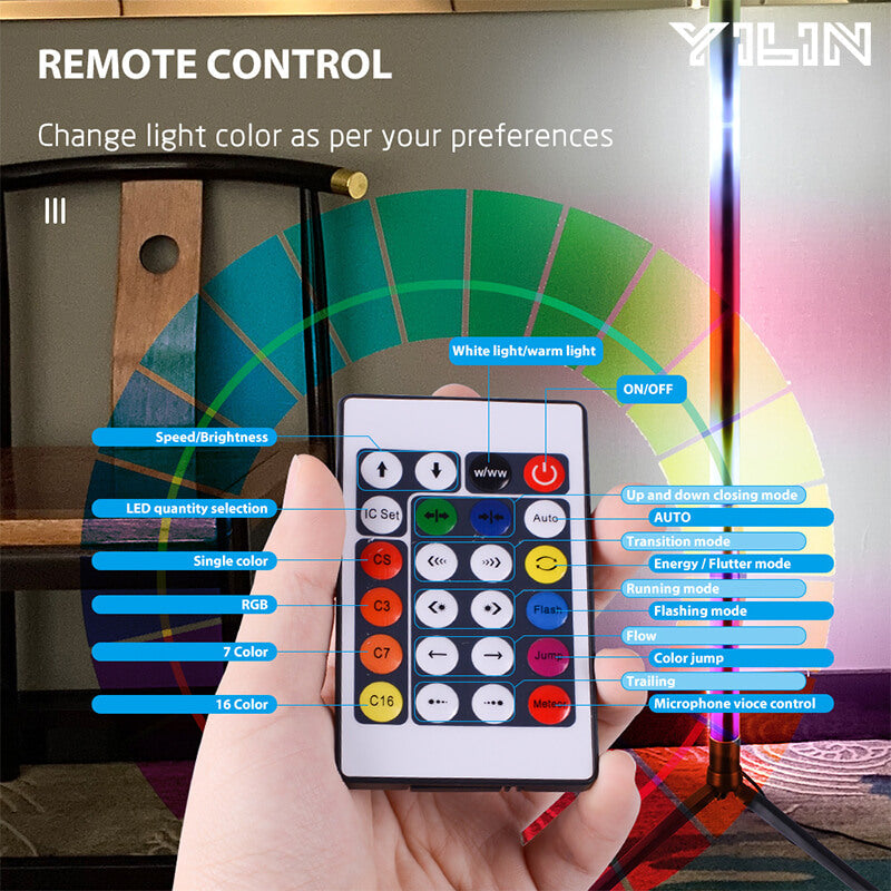 Lisslune | Corner Standing Floor Mood Lights Lamp Wall
