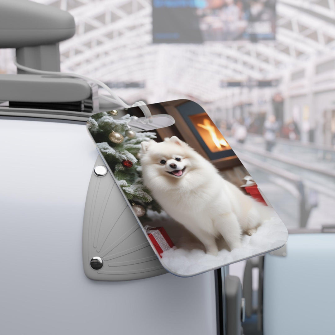 Lisslune | Festive Puppy Travel Tag for Vacation Adventurers