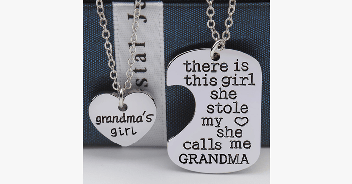 Lisslune | Grandma's Girl Necklace Set
