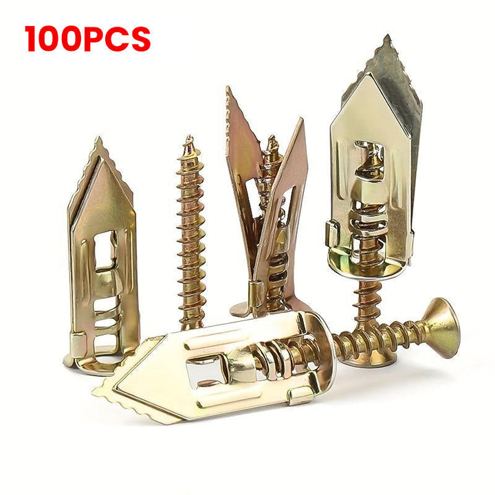 Lisslune | Drywall expansion anchor + high-strength zinc screw kit (pack of 100)