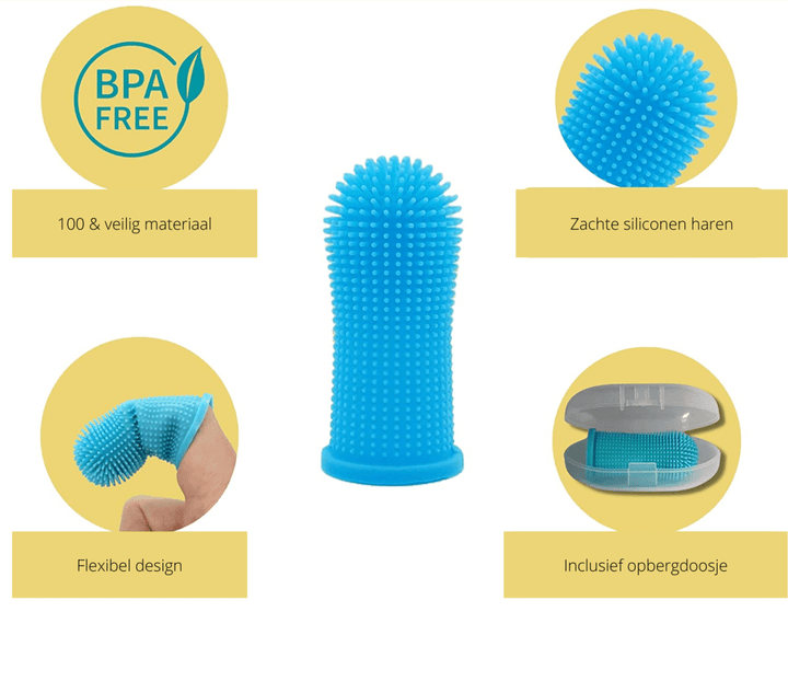 Lisslune | PAWCLEAN PRO – 360° Silicone Finger Toothbrush for Stress-Free Dental Care for Dogs
