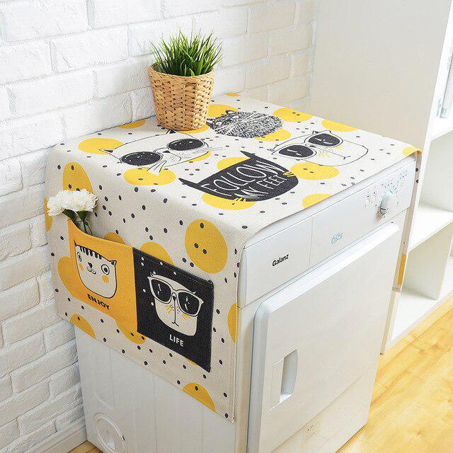 Lisslune | Elegant European Linen Cartoon Storage Cover for Stylish Organization