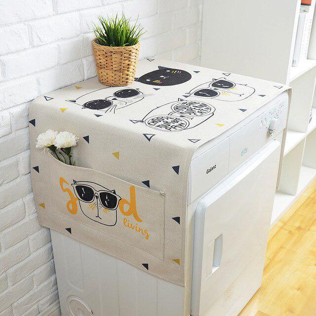 Lisslune | Elegant European Linen Cartoon Storage Cover for Stylish Organization